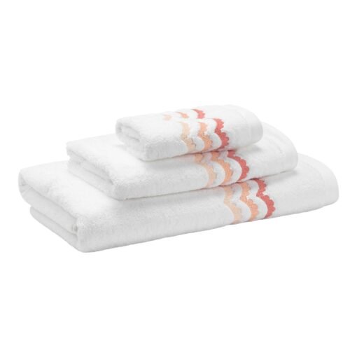 Celerie Kemble + Hamburg House Scallop Towel Set - 3 Pieces - Image 2