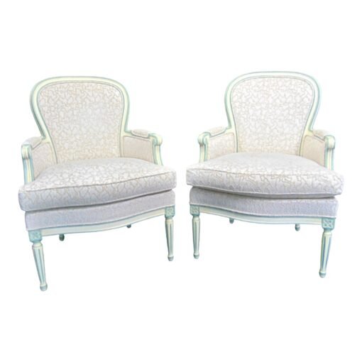 Hickory Chair Mark Hampton Collection Louis XVI Style Bergeres - a Pair - Image 2