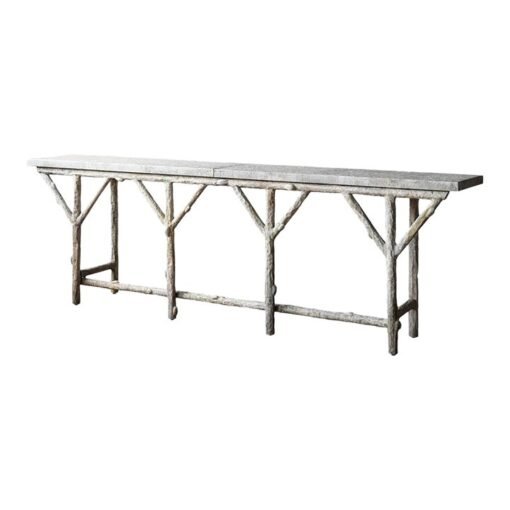 Matthew Izzo Home Faux Branch French Garden Bar Table Console - Image 2