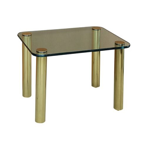 Pace Collection Brass & Glass Side Table - Image 2