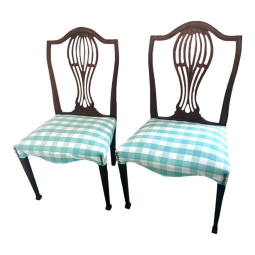 Vintage Balloon Shield Back Side Chairs After Maison Jensen - a Pair - Image 2